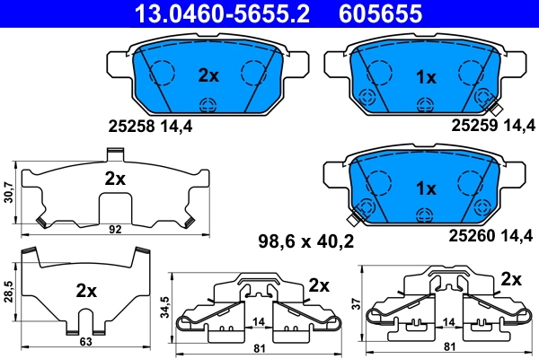 Brake Pad Set, disc brake