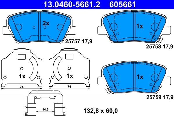 Brake Pad Set, disc brake