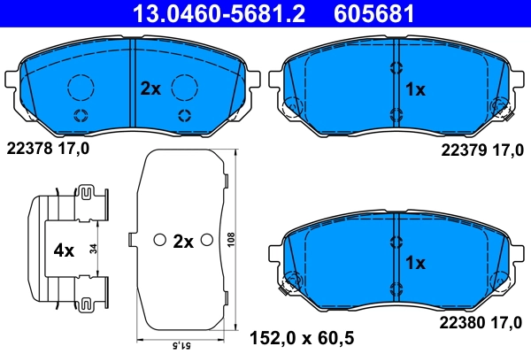 Brake Pad Set, disc brake