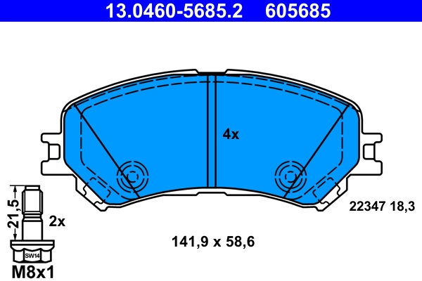 Brake Pad Set, disc brake