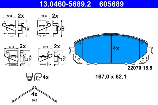 Brake Pad Set, disc brake