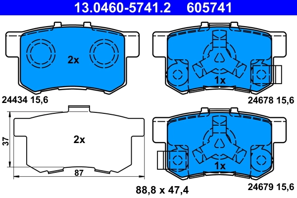 Brake Pad Set, disc brake