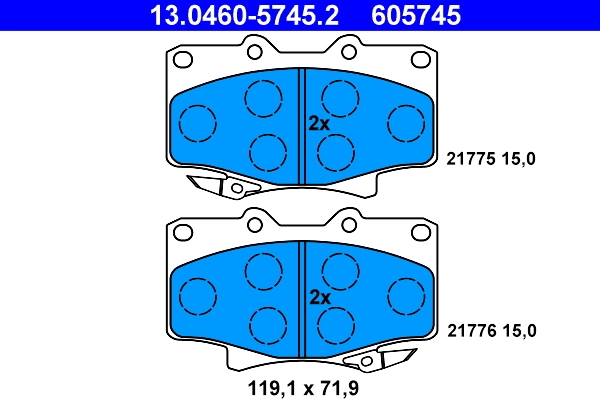 Brake Pad Set, disc brake