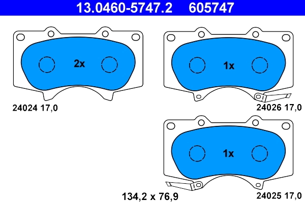 Brake Pad Set, disc brake