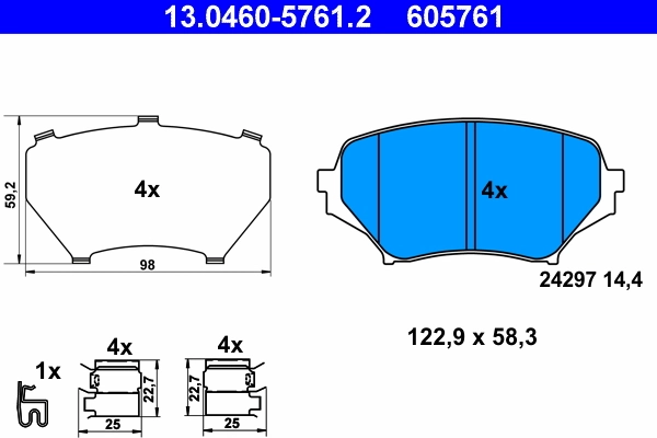 Brake Pad Set, disc brake