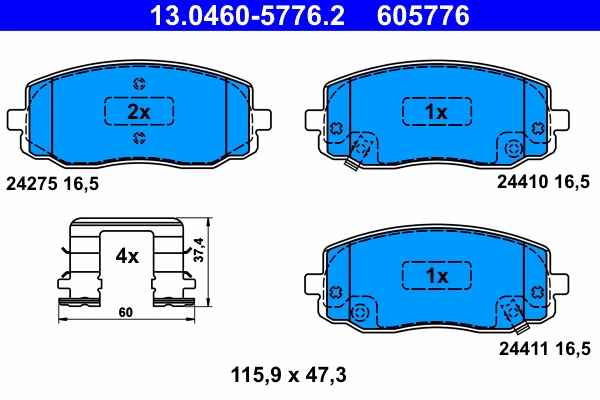 Brake Pad Set, disc brake
