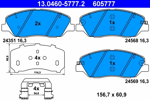 Brake Pad Set, disc brake