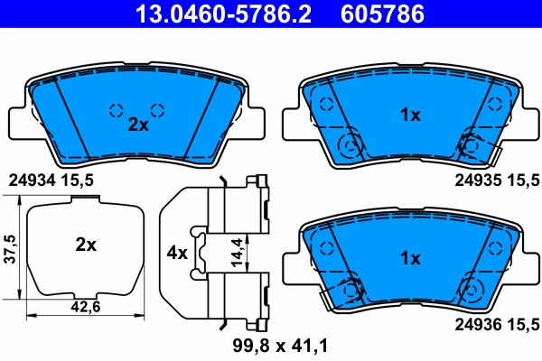 Brake Pad Set, disc brake