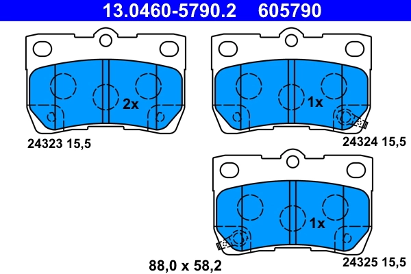 Brake Pad Set, disc brake