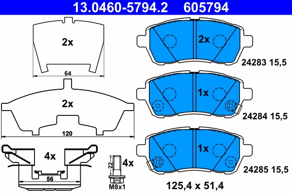 Brake Pad Set, disc brake