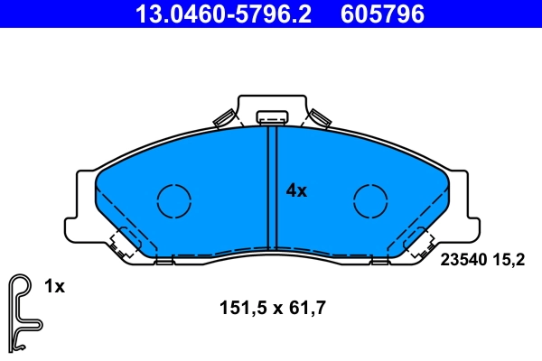 Brake Pad Set, disc brake