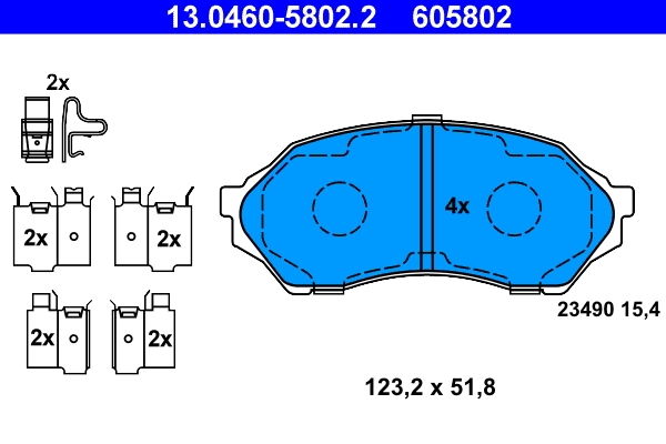 Brake Pad Set, disc brake
