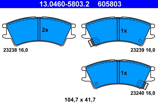 Brake Pad Set, disc brake