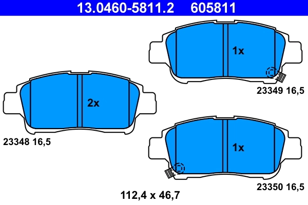 Brake Pad Set, disc brake