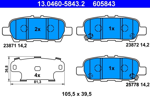 Brake Pad Set, disc brake