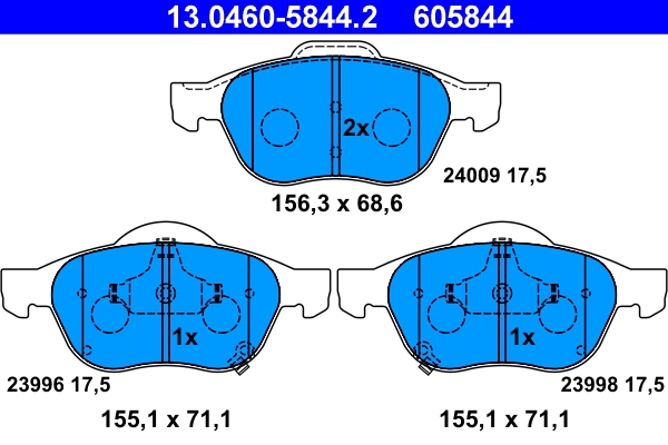 Brake Pad Set, disc brake
