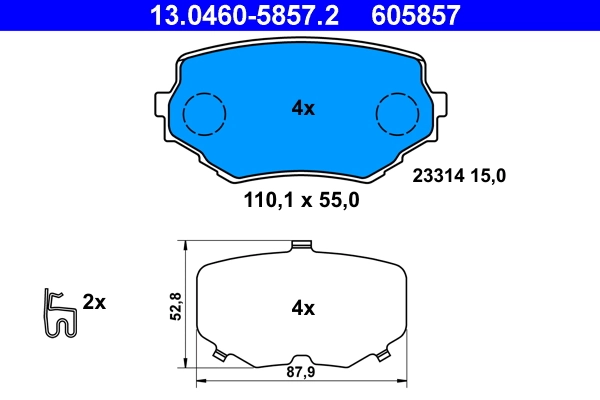Brake Pad Set, disc brake