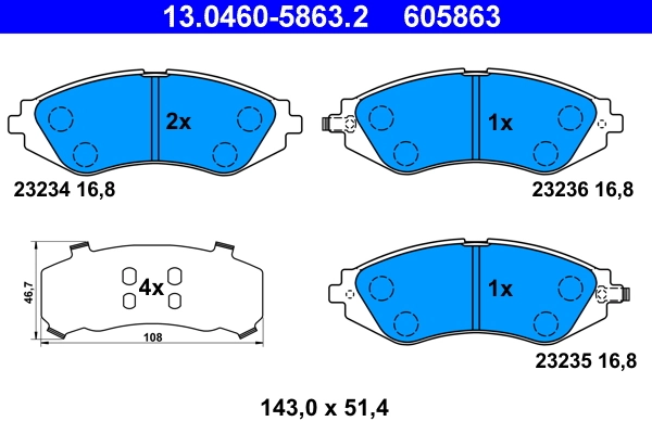 Brake Pad Set, disc brake