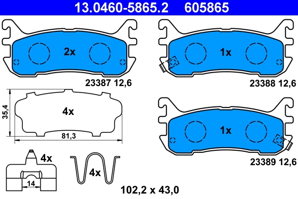 Brake Pad Set, disc brake