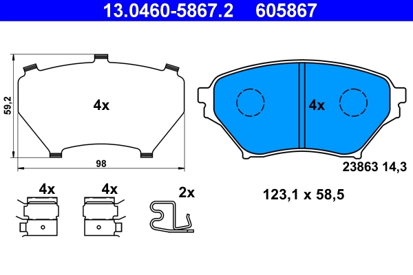 Brake Pad Set, disc brake