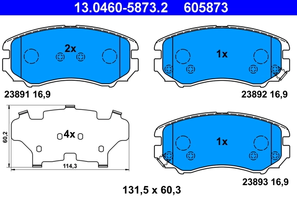 Brake Pad Set, disc brake