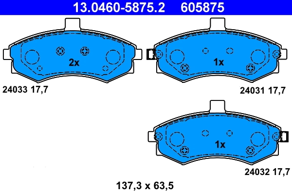 Brake Pad Set, disc brake
