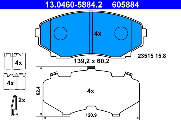 Brake Pad Set, disc brake