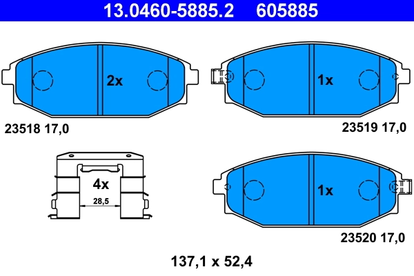 Brake Pad Set, disc brake