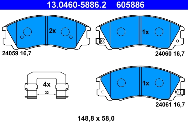 Brake Pad Set, disc brake