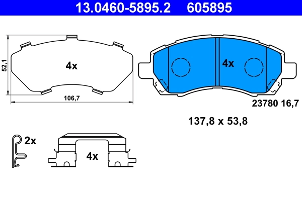 Brake Pad Set, disc brake
