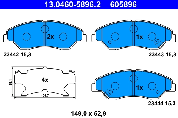 Brake Pad Set, disc brake