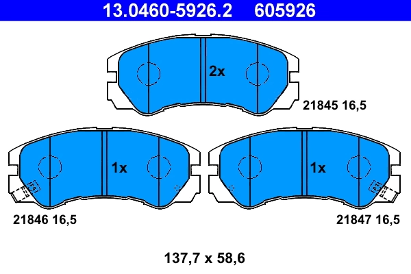 Brake Pad Set, disc brake