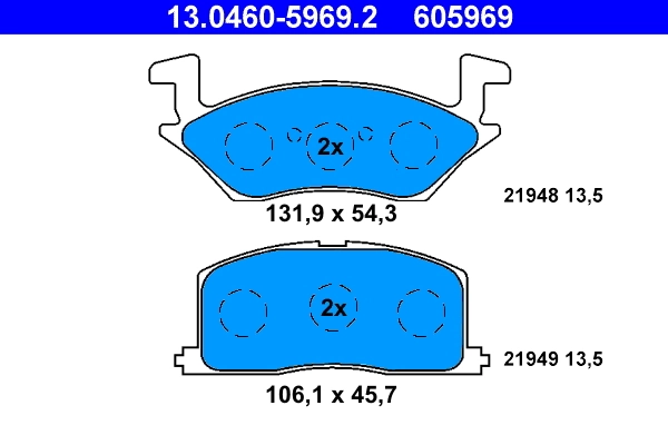 Brake Pad Set, disc brake
