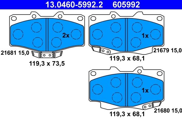 Brake Pad Set, disc brake