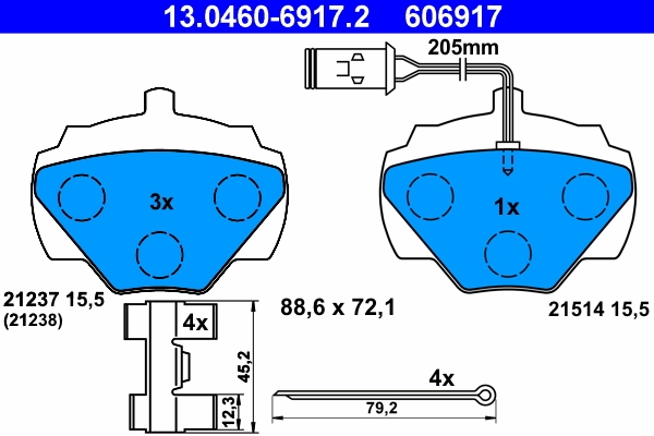 Brake Pad Set, disc brake