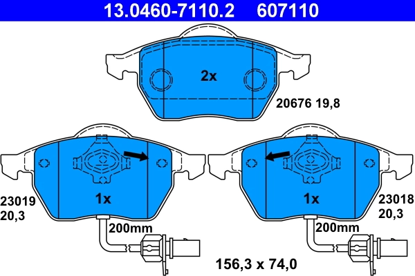 Brake Pad Set, disc brake
