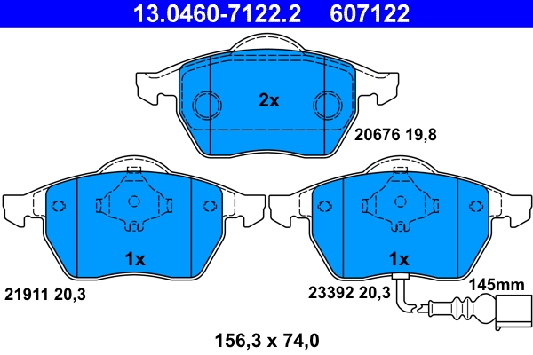 Brake Pad Set, disc brake