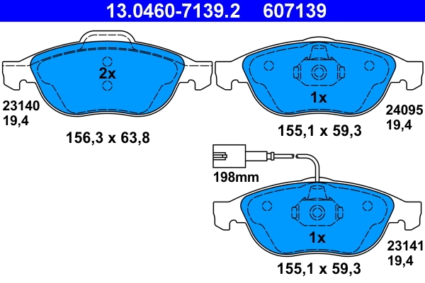 Brake Pad Set, disc brake