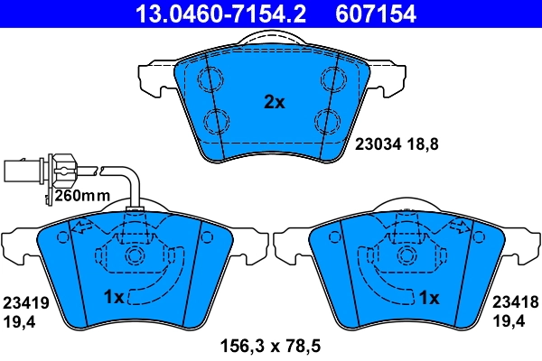 Brake Pad Set, disc brake
