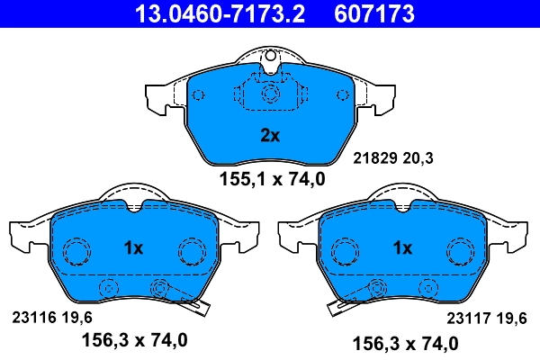 Brake Pad Set, disc brake