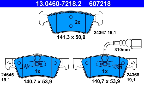 Brake Pad Set, disc brake