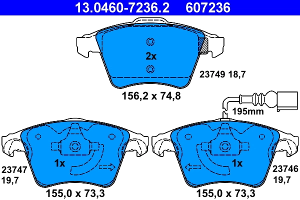 Brake Pad Set, disc brake