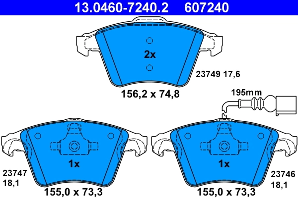Brake Pad Set, disc brake