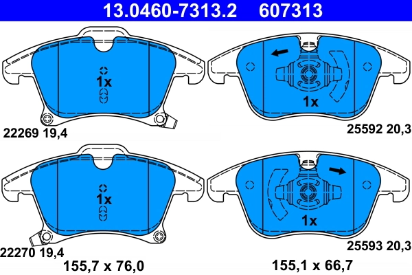 Brake Pad Set, disc brake
