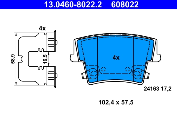 Brake Pad Set, disc brake