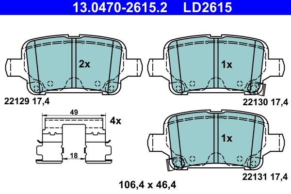 Brake Pad Set, disc brake