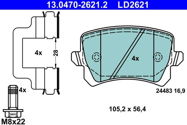 Brake Pad Set, disc brake