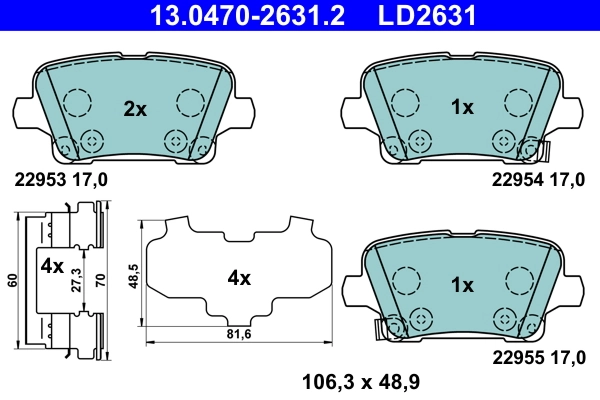 Brake Pad Set, disc brake