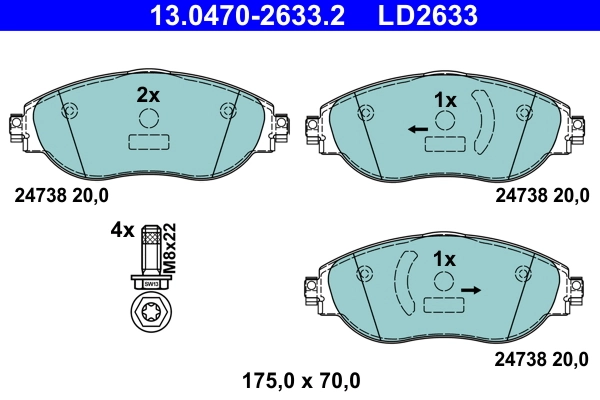 Brake Pad Set, disc brake
