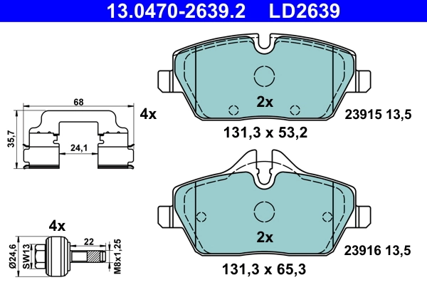 Brake Pad Set, disc brake